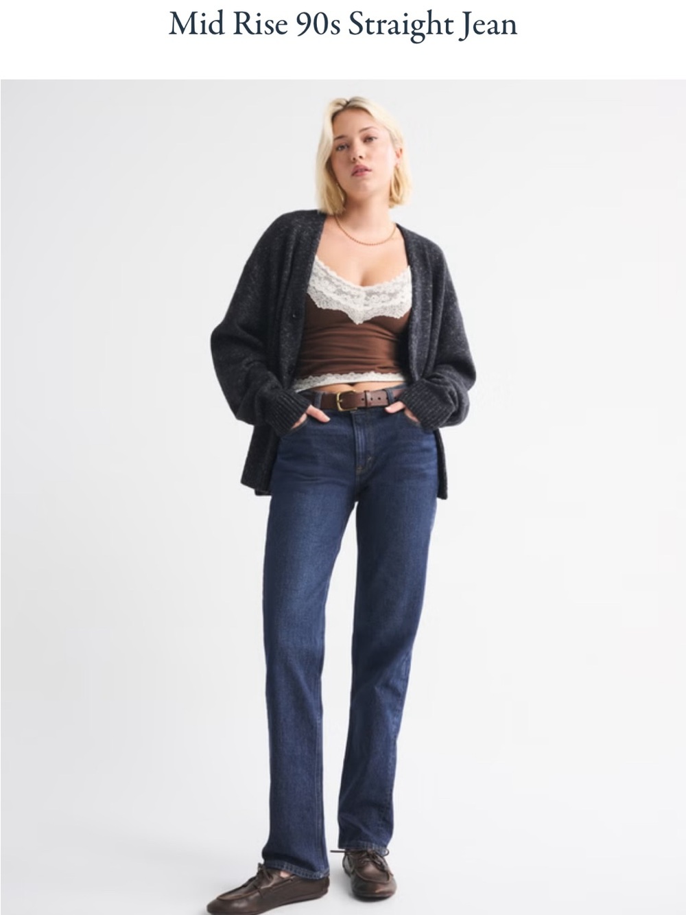 Abercrombie & Fitch Mid Rise 90s Straight Jeans